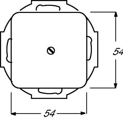 Busch-Jaeger 2538-214 Blindzentralscheibe mit Tragring, alpinweiß glänzend, Reflex SI