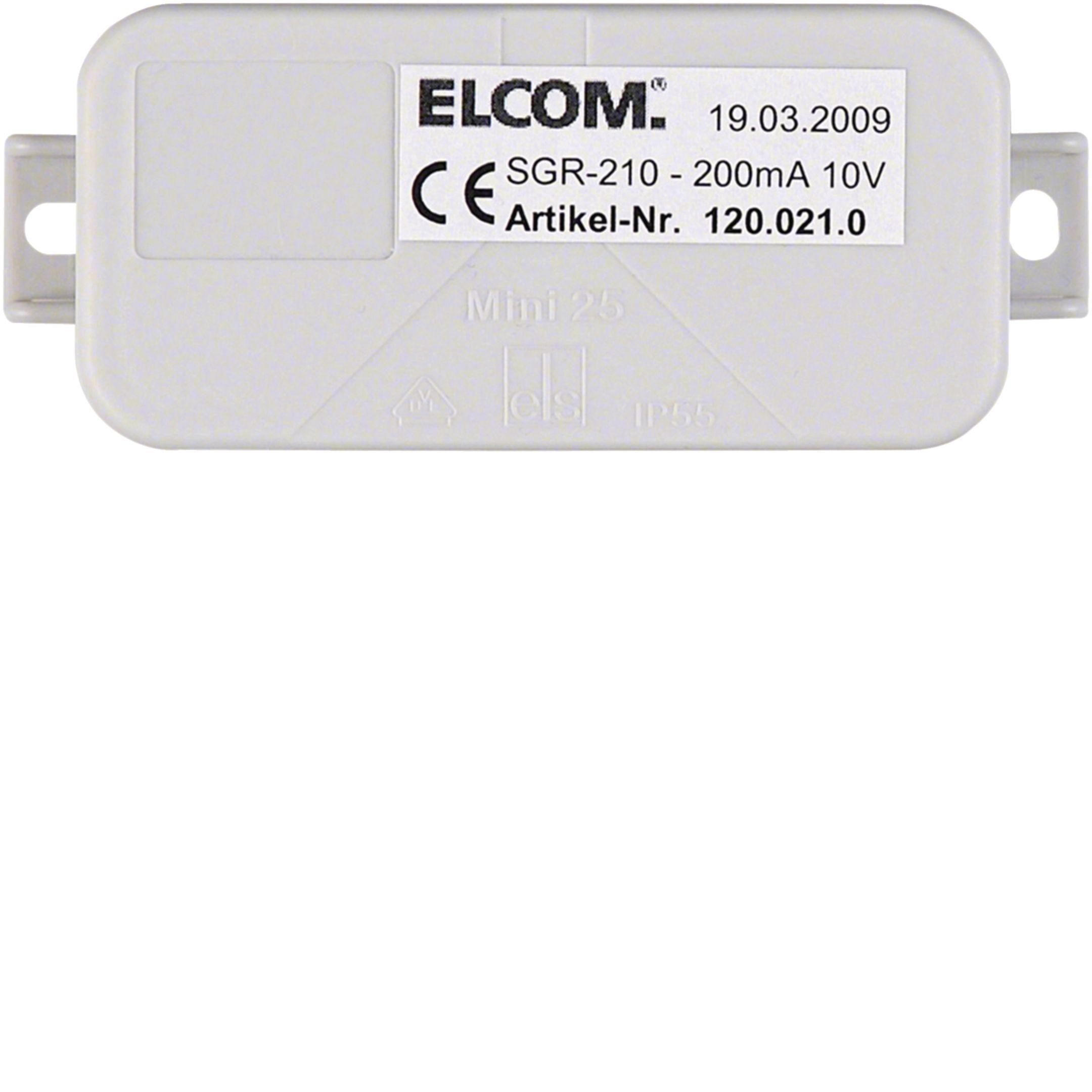 Elcom 1200210 Mithörsperre 10 Teilnehmer, REG, 1+n, lichtgrau, für Türsprechanlagen
