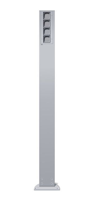 Gira 135626 E-Säule 4x Leereinheit 1600 mm, Gira Energiesäule, Farbe alu