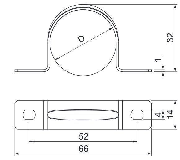 OBO Bettermann 605 40 G Befestigungsschelle 40mm