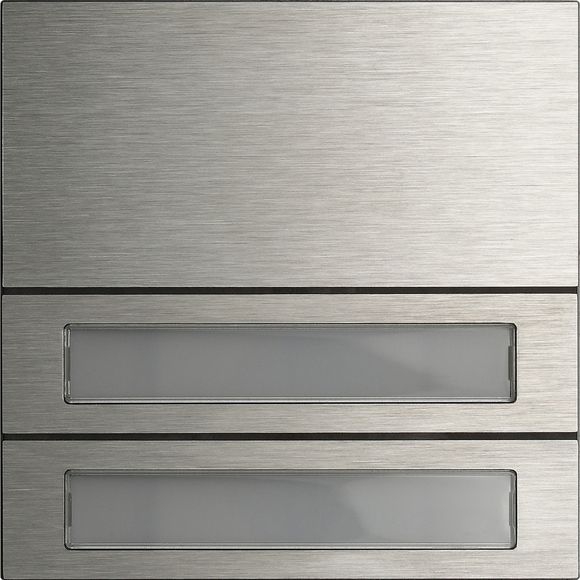 Gira 5532914 Ruftastenmodul 2-fach, System 106, Edelstahl V4A