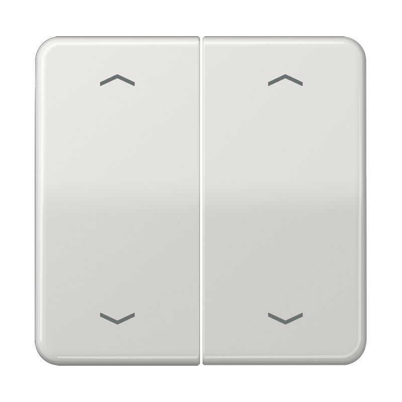 Jung CD102PLG Wippe, mit Pfeilsymbolen für KNX Taster, Duroplast, F10, Serie CD, lichtgrau
