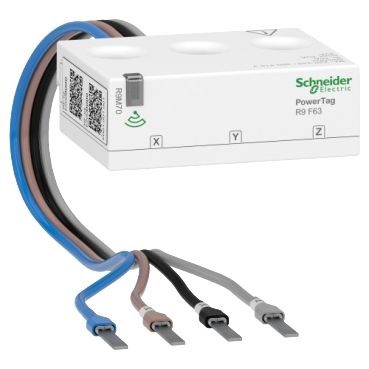 Schneider Electric R9M70 PowerTag Resi9 F63 3P+N Flexkabel, Verbindung mit dem Wiser Hub