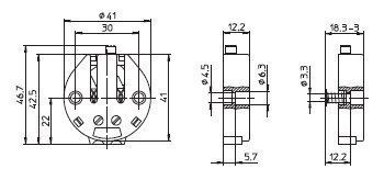 Houben 101643 G13-Einbaufassung