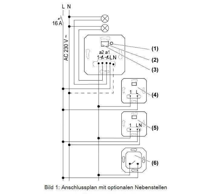 Gira 540200 System 3000 Universal-Tastdimmeinsatz Komfort 2fach