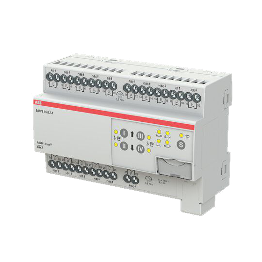 ABB SAH/S16.6.7.1 Schalt-/Jalousieaktor, 16-fach, 6 A, REG