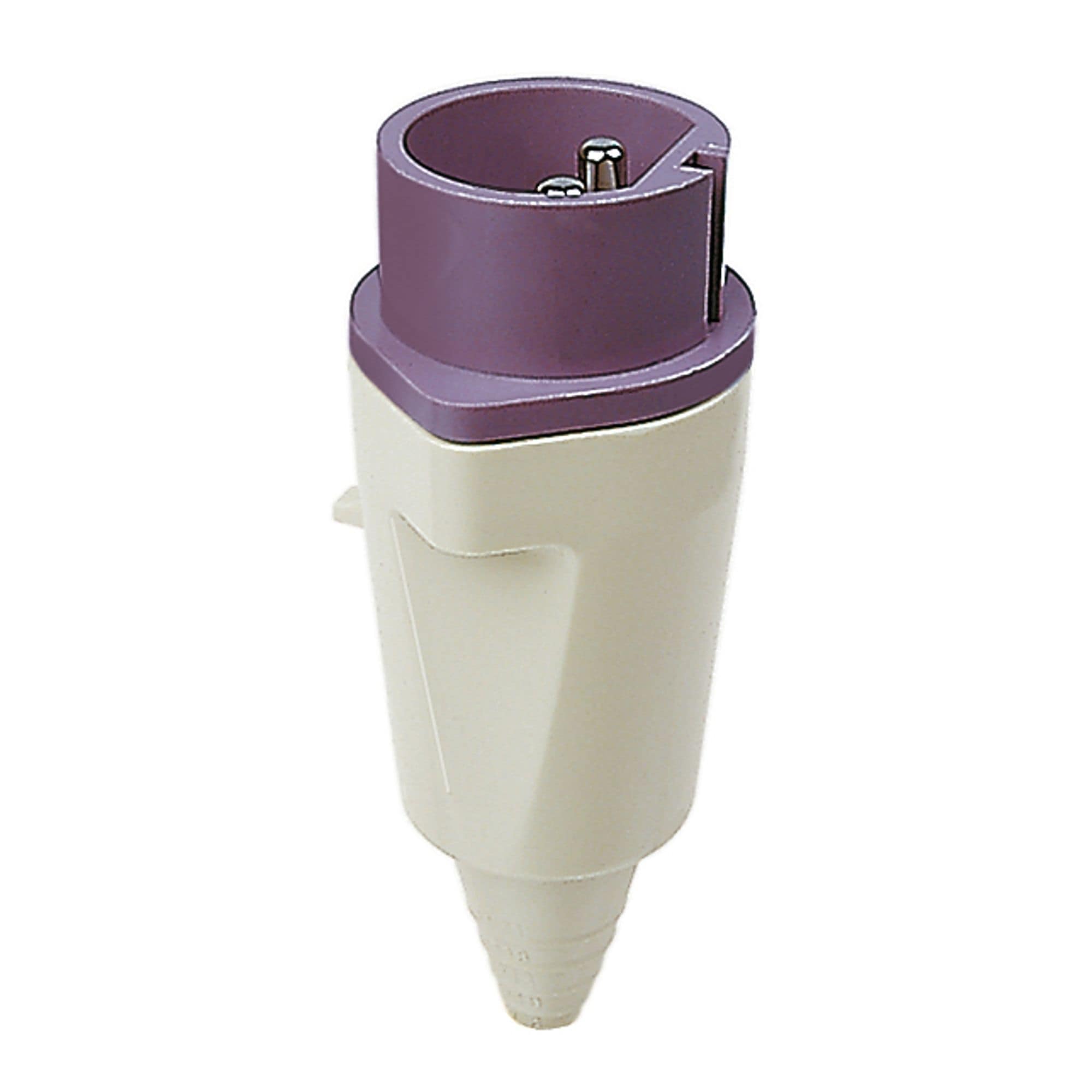 Walther Werke 10281 NORVO Stecker 16A 2P 12h für Kleinspannung mit Kabelknickschutz
