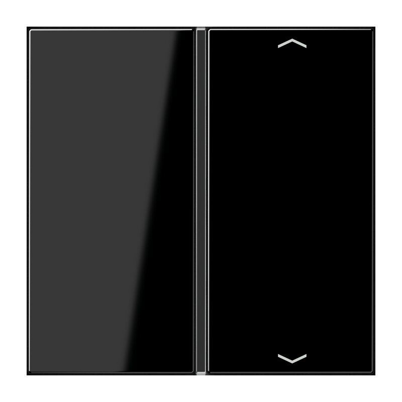 Jung LS401TSAPSW Taste 1-fach, mit Pfeilsymbolen, F40, Serie LS, schwarz