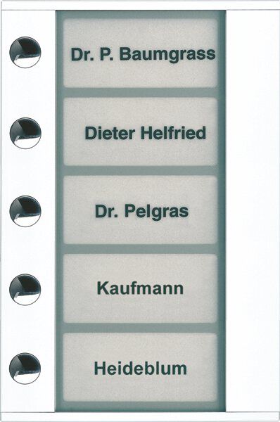 TCS PDT05-WS/04 Klingeltastenerweiterung AP für 5 WE