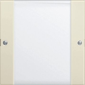 Gira 213101 Wippenset 1-fach mit Beschriftungsfeld, System 55, Klar/cremeweiß glänzend