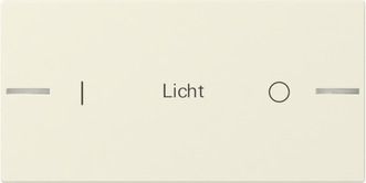 Gira 862201 Wippe Wippenset 2-fach individuell Tastsensensor 4.55, cremeweiß glänzend