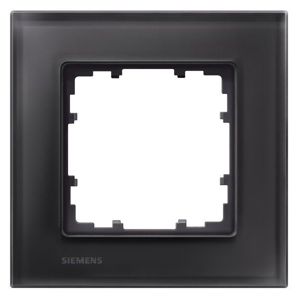 Siemens DELTA Miro Glas schwarz Aluminium | elektroland24
