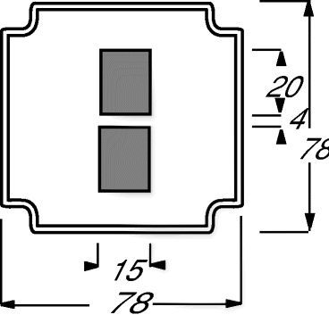 Busch-Jaeger 1713 Sockel für 2 Modular-Jack-Einsätze, anthrazit matt, Alu-Druckguss/Sondergeräte