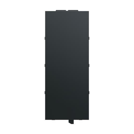 Busch-Jaeger SLM/A.0.11-885 Abdeckung für Schriftfeld für 8-fach Bedienelement, schwarz matt, Busch-Tenton