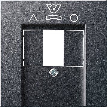 Gira 026028 Abdeckung TDO-Anschlussdose (nur für Österreich), System 55, anthrazit