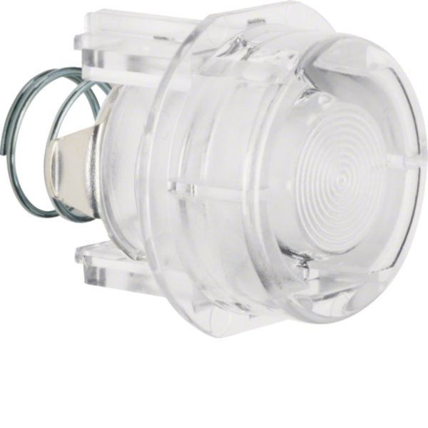 Hager WDA1527T Tasterknopf für Drucktaster und Lichtsignal E10, Zubehör, klar transparent