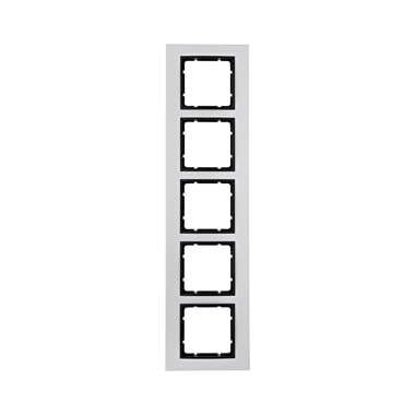 Berker 10156904 Rahmen 5-fach, B.7, Alu/anthrazit