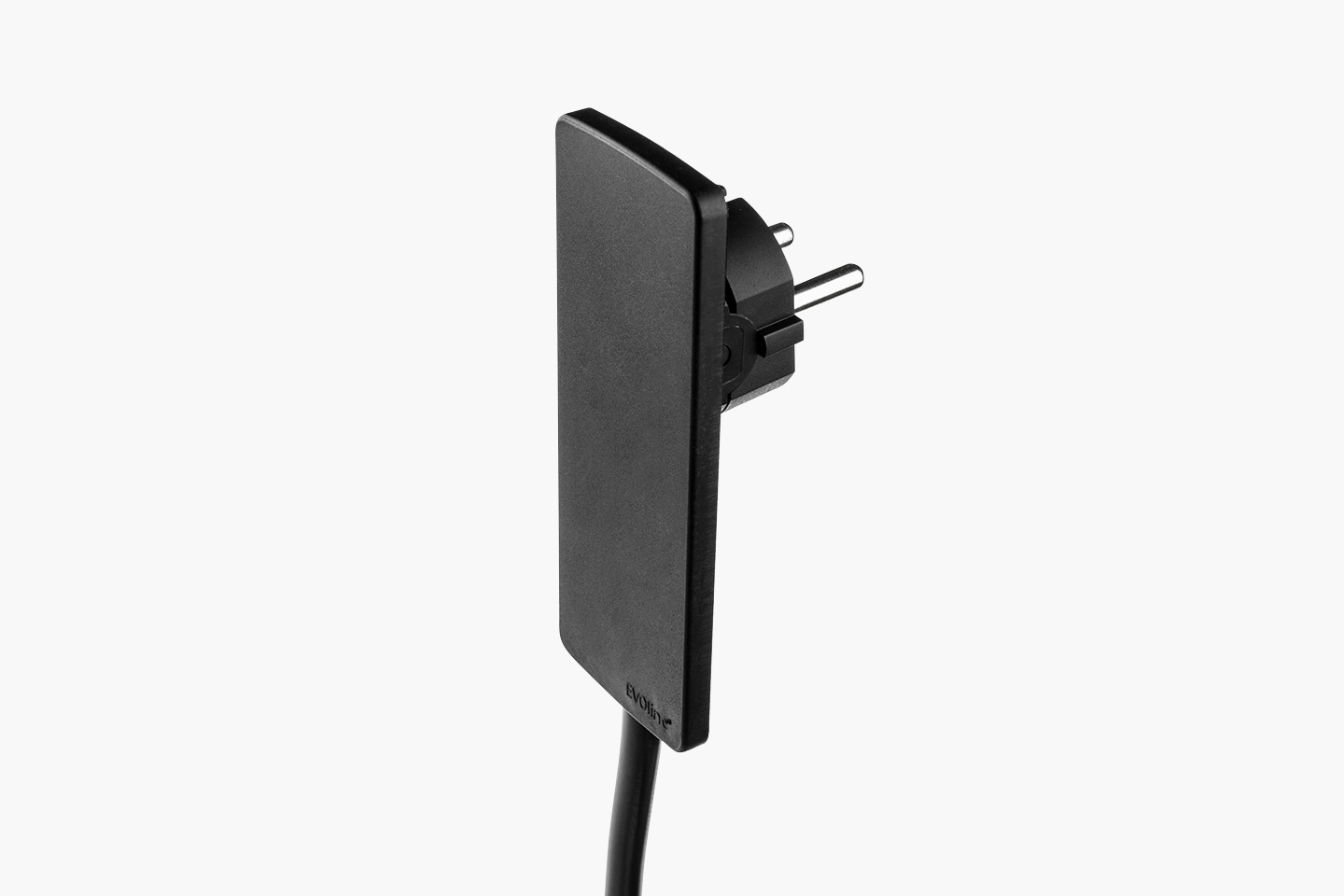 EVOline® Plug 151000155100 flacher Schutzkontakt-Stecker mit Kupplung, schwarz