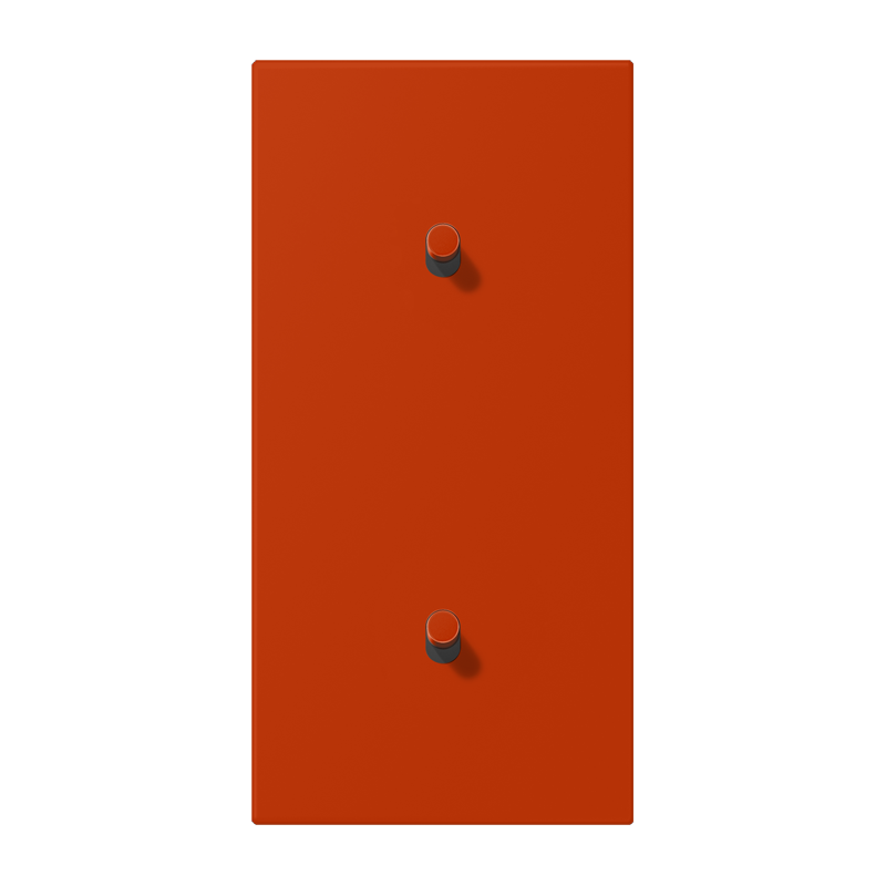 Jung LC12-20R0244 Abdeckung mit Kipphebel "Zylinder", 2 x 1 Kipphebel, senkrecht, rouge vermillon 59