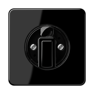Jung CD1541SW Abdeckung für Drehschalter, Duroplast, Serie CD, schwarz