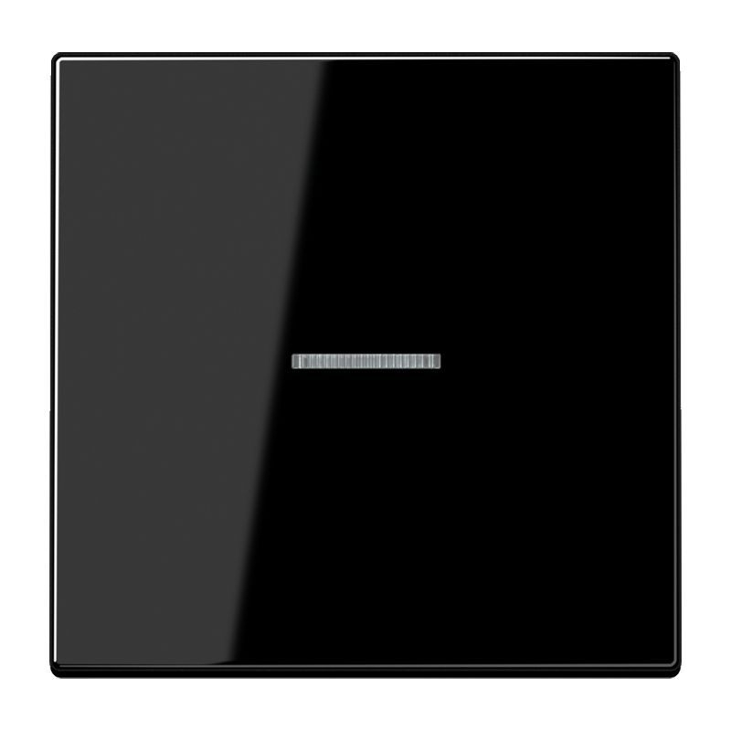 Jung LS101KO5SW Wippe mit Lichtleiter für Taster 1-fach, Duroplast, F10, Serie LS, schwarz