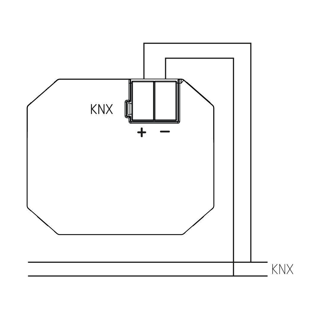 Theben 4800868 LUXORliving RF1, Medienkoppler, Koppelung Funklinie - Twisted Pair, Longframes für KNX Secure