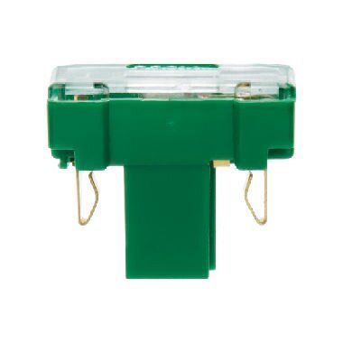 Berker 167601 Glühaggregat mit N-Klemme, 24 V AC/DC, 35 mA, Modul-Einsätze, grün