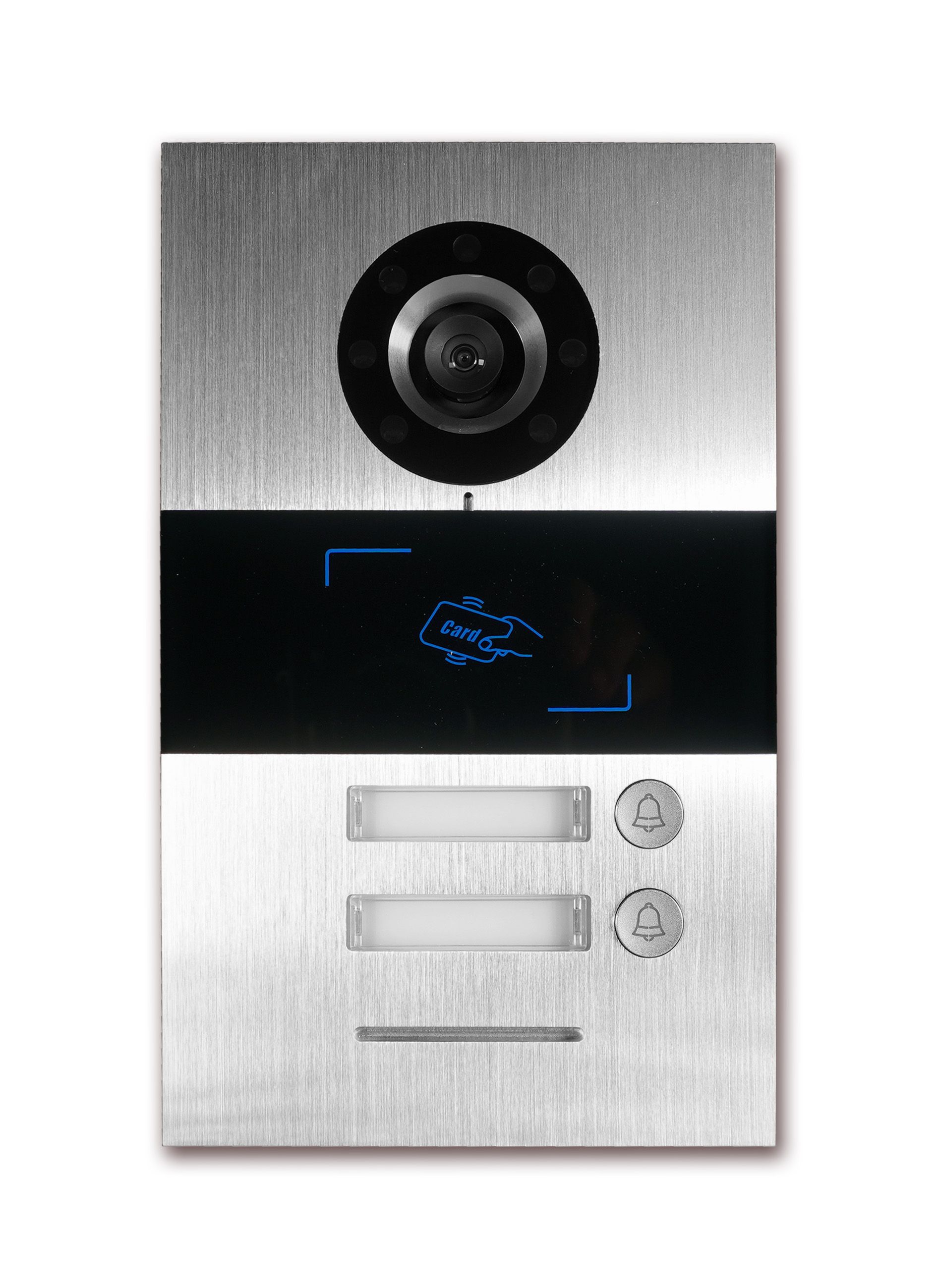 HHG Villa Set 2 Video-Außenstation UP 2-Familien Set, mit integriertem RFID-Leser