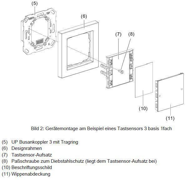 Gira 511100 Tastsensor3  Basis 1-fach