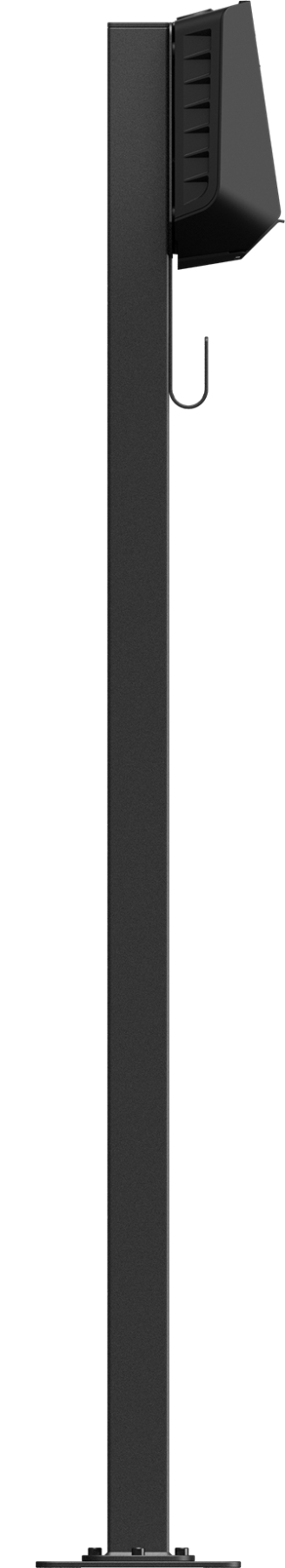 Easee 90322 BasePR 80x80 1-Way Stele zum Anbringen einer Easee Box, schwarz