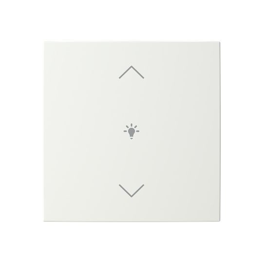 Busch-Jaeger LFDW/A.1.55.11-914 Abdeckung Wippe 1-fach mit Symbol "Dimmer", alpinweiß glänzend, Busch-balance SI, KNX