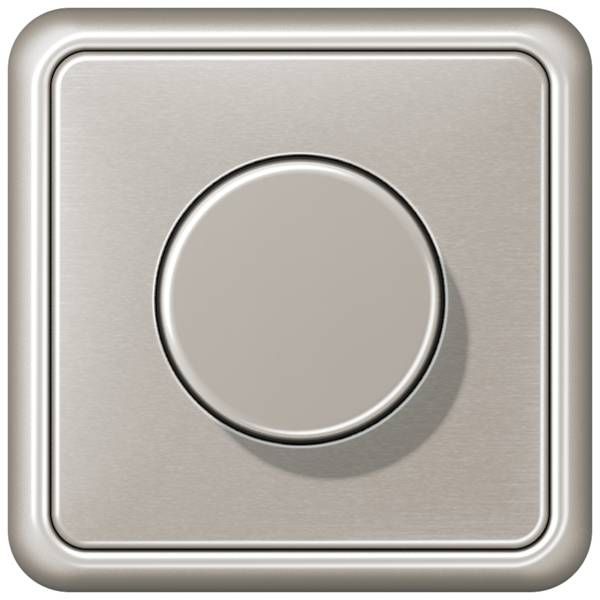 Jung CD581PT Rahmen 1-fach, senkrechte und waagerechte Montage, Aluminium eloxiert, CD 500, platin