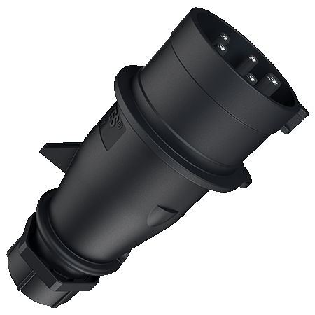 Mennekes 21428ZA Stecker AM-TOP 32A, 5p, 6H, 400V, IP44, HW/VN