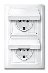 Merten 400219 Rahmen 2-fach, AQUADESIGN, polarweiß