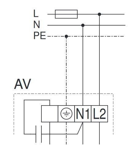 Helios MiniVent AV 150 Aussenwandventilator