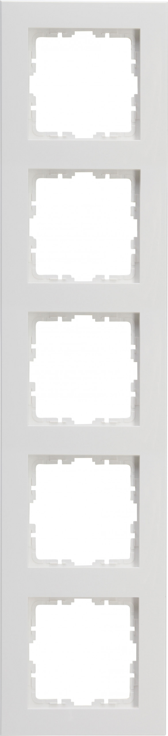 Kopp 407232008 HK07 PURE - Abdeckrahmen 5-fach, Farbe: arktisweiß matt