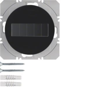 Berker 85655131 KNX-Funk Wandsender 1-fach, flach, Solar, quicklink, R.x, schwarz glänzend