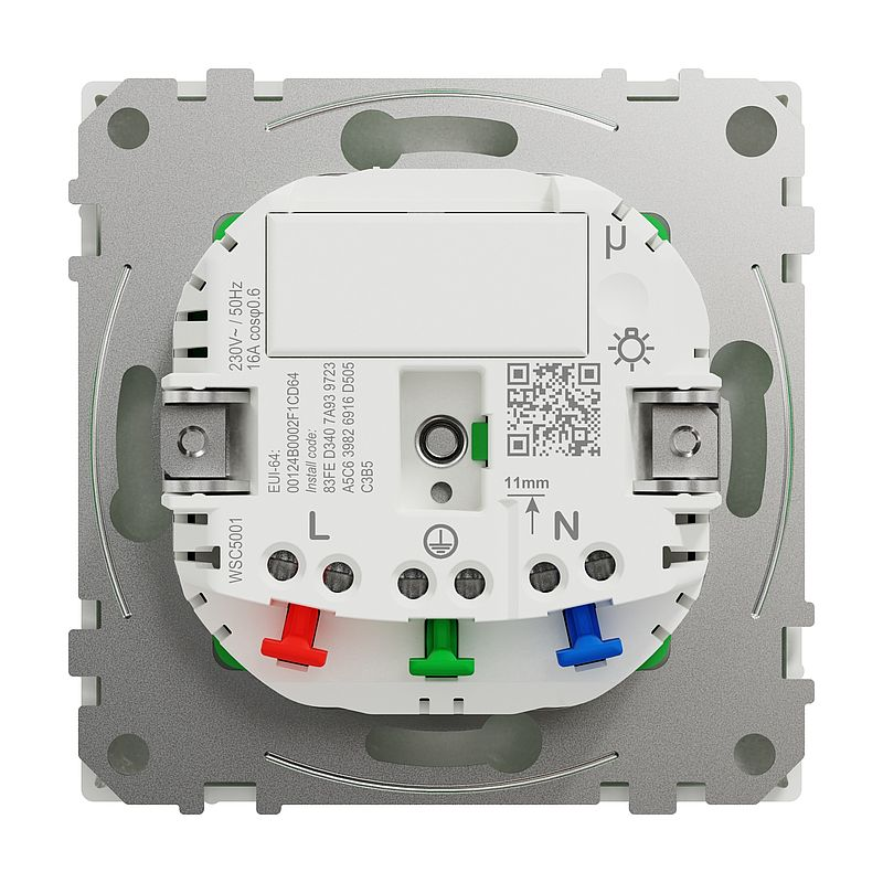 Merten MEG2380-6035 Connected Schutzkontakt-Steckdose 16A, System Design, Lotosweiß, Thermoplast brillant