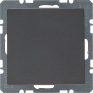 Berker MAN0207223 Blindverschluss mit Zentralstück, Q.x, tiefschwarz matt