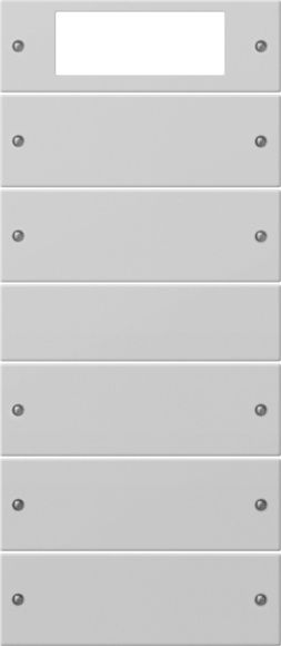 Gira 2195015 Wippenset 5-fach Plus (2+3), System 55, grau matt(lackiert)