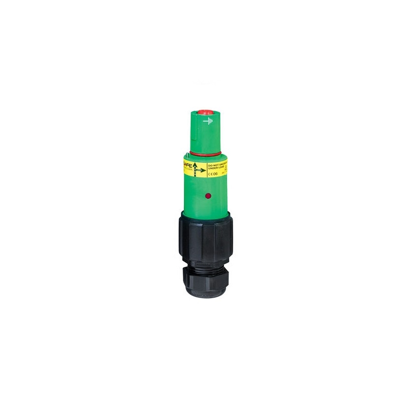 Walther Electric 3F9106GN120S Steckverbinder Powerlock Line Drain, 500 A, Schraubanschluss, 120 mm², grün