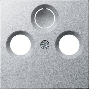 Gira 086926 Abdeckung Koaxial-Antennensteckdose, System 55, Farbe alu