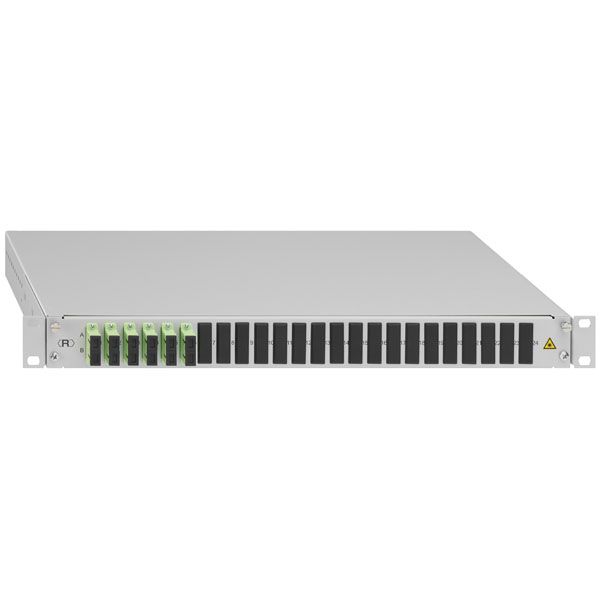 Rutenbeck 228030706 Spleissbox, ausziehbar, 19"/1HE, 6xSC-D, OM5, grün