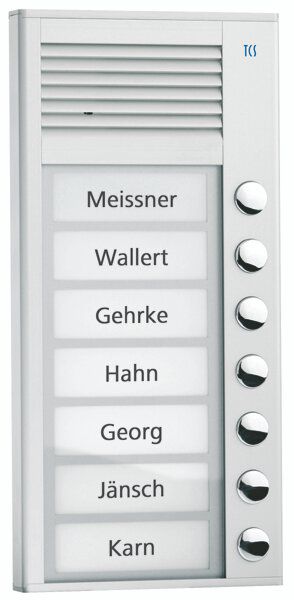 TCS PPAF07-EN/02 Sprechanlagen-Set Aufputz für 7 WE