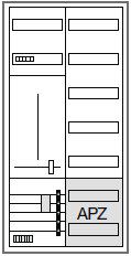 Hager ZB322U15LS Zählerschrank 1 ZP 3-Punkt-Befestigung