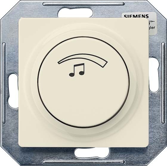 Siemens 5TG4823 DELTA i-system Lautstärkeregler mono, 3 Watt 27 Ohm, elektroweiß