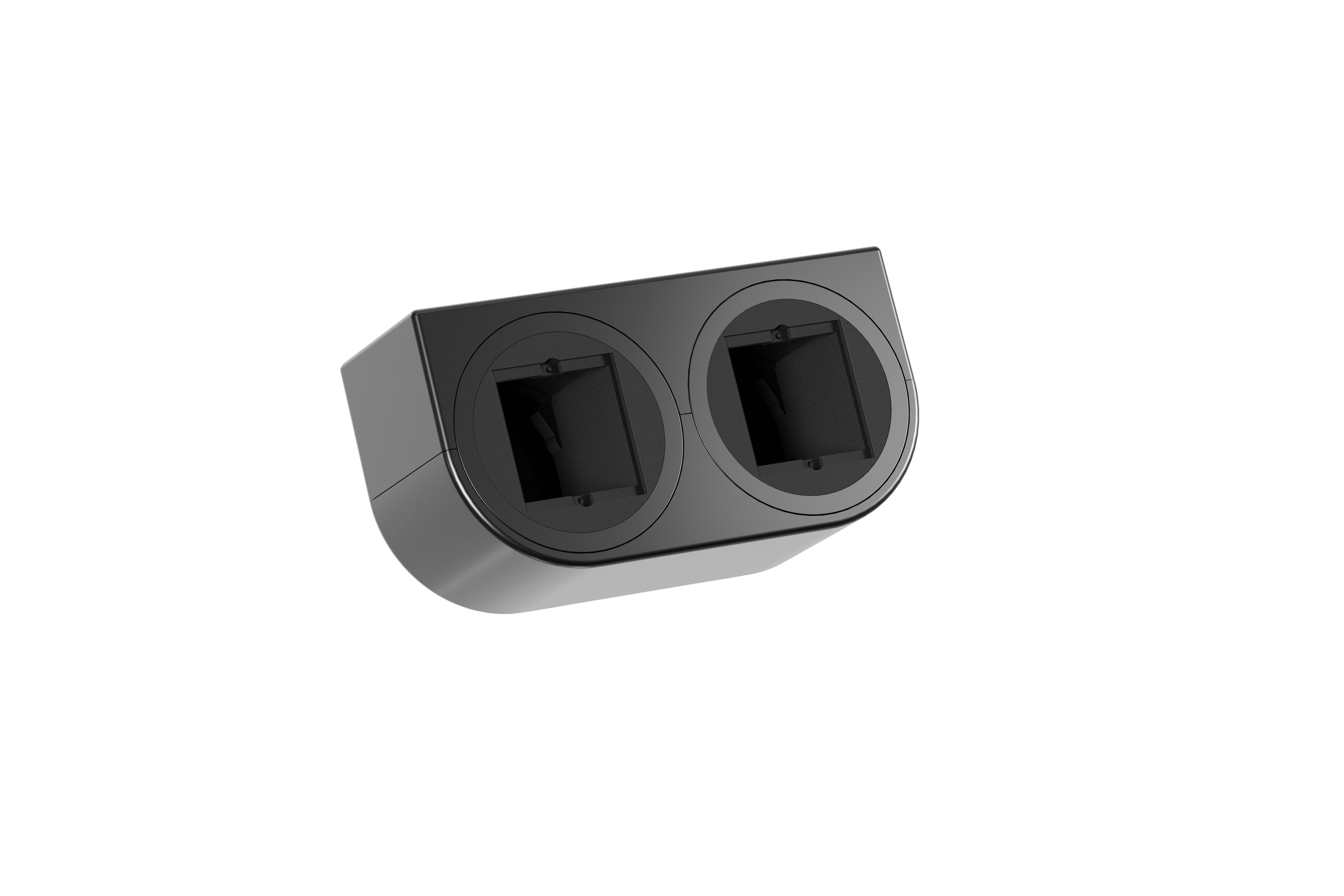 Bachmann BM0020115 Steckdoseneinheit PIX HOLDER 2-fach, 2x Custom Module, 0,2 m GST18, schwarz