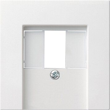 Gira 027627 Abdeckung TAE USB, System 55, reinweiß seidenmatt