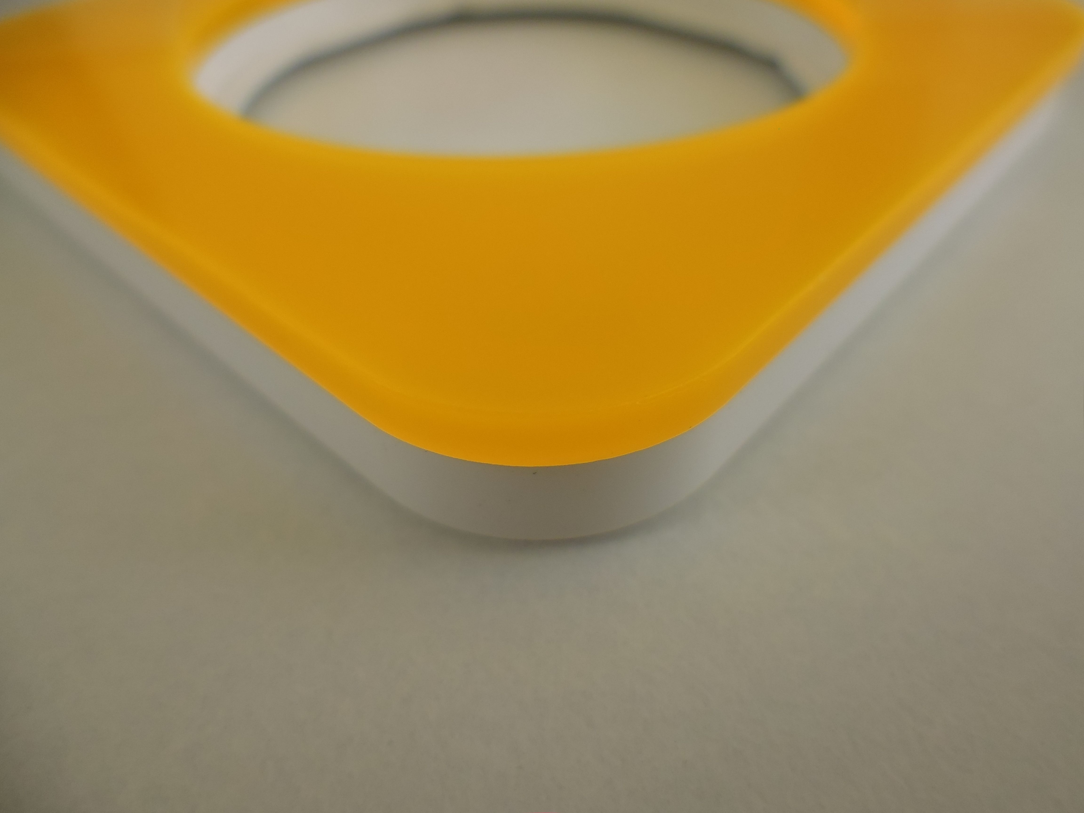 Berker 10112339 Rahmen 1-fach, R.1, Acryl orange transparent/polarweiß glänzend