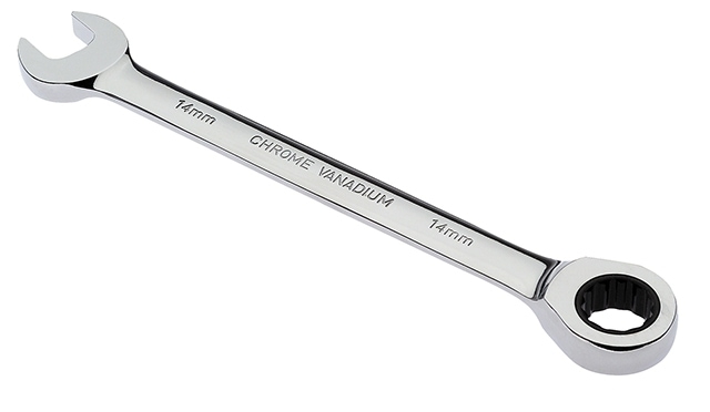 Cimco 11 2519 Knarren-Ring- und Gabelschlüssel (Knarren-Ringmaulschlüssel) T72 SW 19 mm